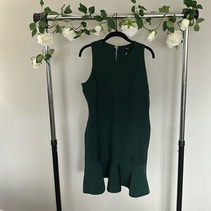 NWT Bloomingdale’s Fitted Dark Green Dress